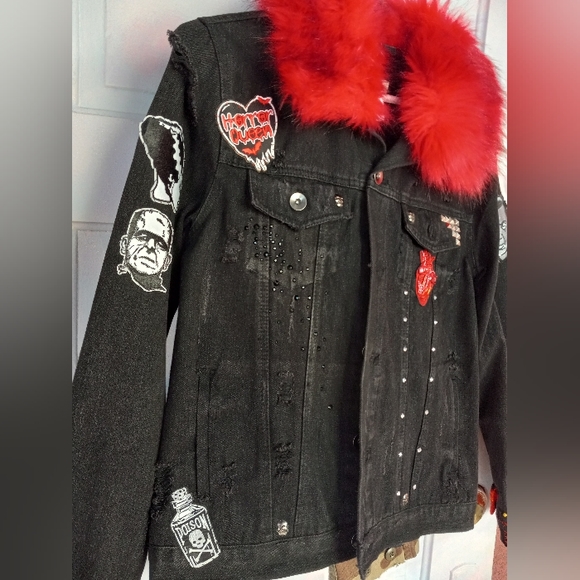 Nosferatu- custom Rage Against the Sewing Machine horror lovers jackets WIP - Picture 3 of 14